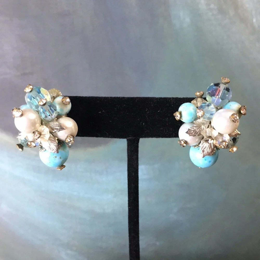 Vintage Vendome Retro Mid Century Earrings - Picture 3 of 15